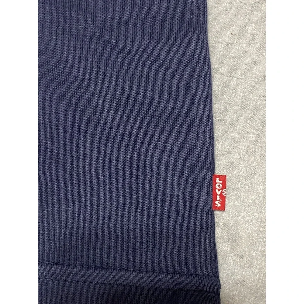 Levi‎ Strauss T-Shirt Adult Medium Loose Fit Blue 100% Cotton HTF NOS w/ Tag